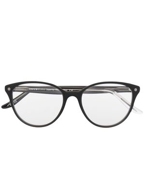 Snob Chicca round-frame glasses - Black