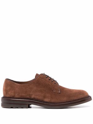Brunello Cucinelli suede lace-up shoes - Brown