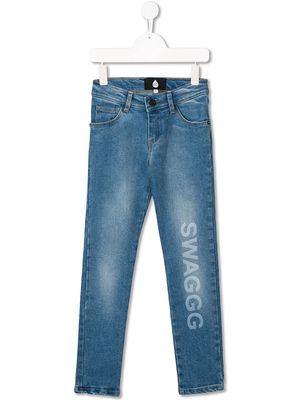 DUOltd Swagg mid-rise slim jeans - Blue