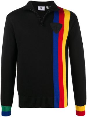 Rossignol x JCC striped zip jumper - Black