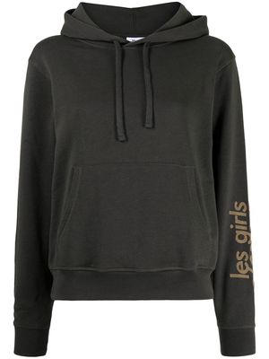 Les Girls Les Boys logo-print pullover hoodie - Green
