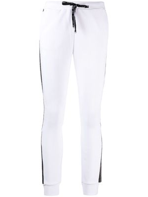LIU JO side-stripe track pants - White