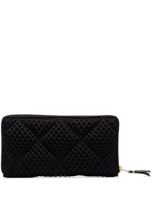Comme Des Garçons Wallet textured ziparound wallet - Black
