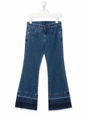 Versace Kids flared leg jeans - Blue