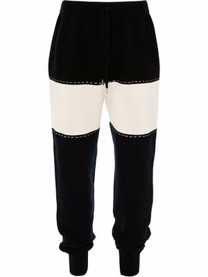 JW Anderson colour-block track pants - Blue