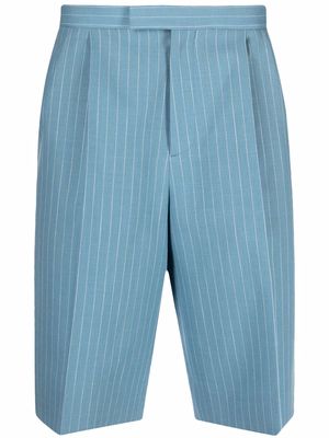 Gucci pinstripe knee-length shorts - Blue