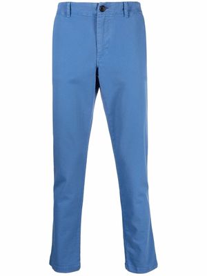 PS Paul Smith tapered garment-dyed chinos - Blue
