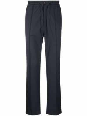 Y-3 straight-leg drop-crotch trousers - Grey
