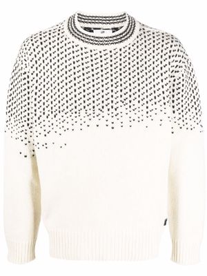 Eytys Arild intarsia-knit wool blend jumper - White