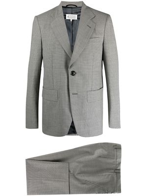 Maison Margiela mini-houndstooth single-breasted suit - Grey