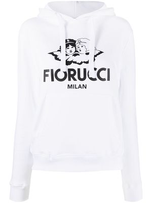 Fiorucci Milan Angels organic cotton hoodie - White