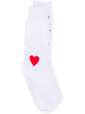 DUOltd graphic-print ankle socks - White