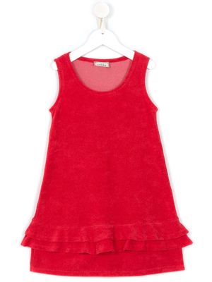 Amir Slama ruffled sleeveless dress - Red
