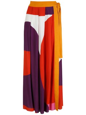Alcaçuz America colour-block skirt - Multicolour