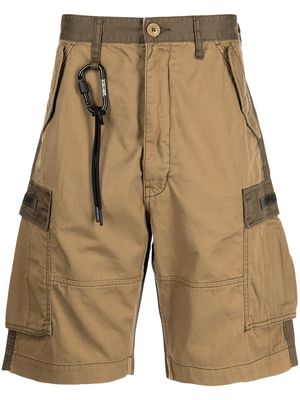 izzue two-tone cargo shorts - Green