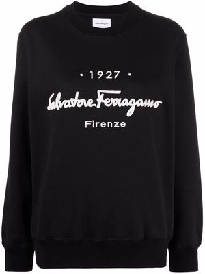 Salvatore Ferragamo 1927 Signature sweatshirt - Black