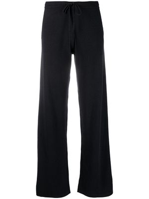 Chinti and Parker wide-leg cashmere track pants - Blue