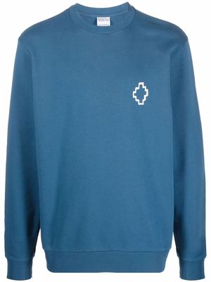 Marcelo Burlon County of Milan Tempera Cross print sweatshirt - Blue