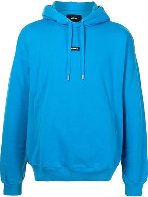 Mackage logo-patch pullover hoodie - Blue