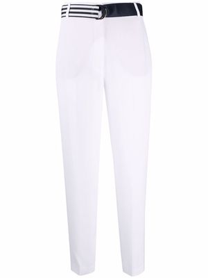 Tommy Hilfiger belted straight-leg trousers - White