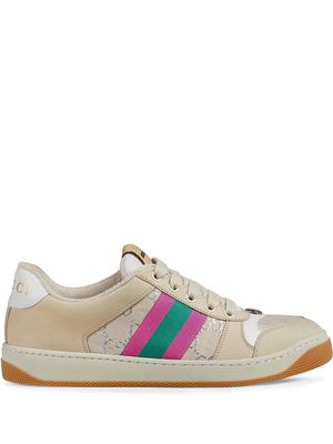 Gucci Screener leather sneakers - White