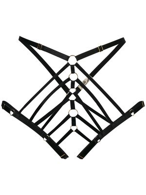 Bordelle webbed harness briefs - Black