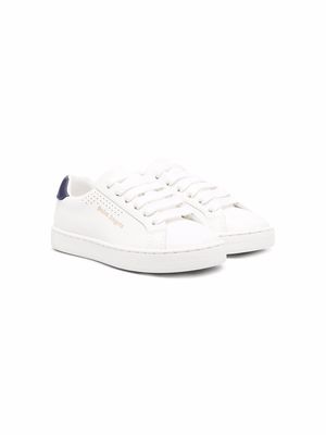 Palm Angels Kids logo low-top sneakers - White