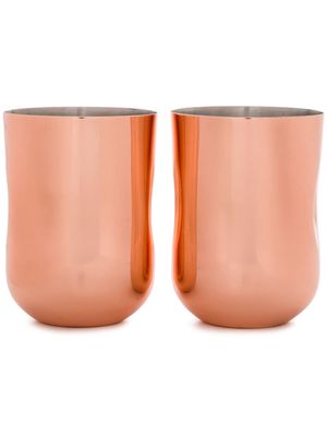 Tom Dixon Plum Moscow Mule set of two short cocktail glasses - Gold