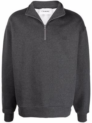 FRAME half-zip knit jumper - Grey