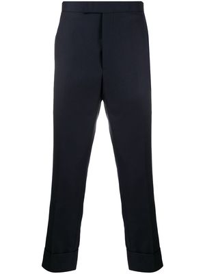 Thom Browne super 120s twill trousers - Blue