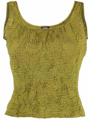 Gianfranco Ferré Pre-Owned 1990s ruched tank top - Green