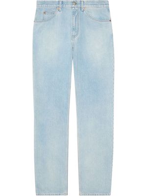 Gucci regular fit stone-bleached jeans - Blue