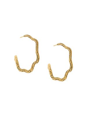Aurelie Bidermann snake hoop earrings - Metallic