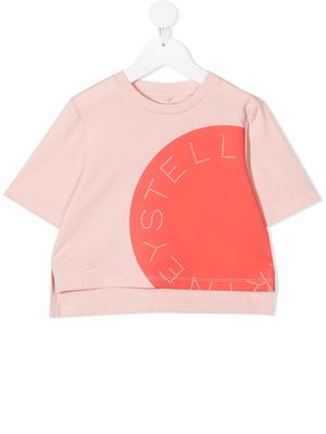 Stella McCartney Kids logo-print T-shirt - Pink