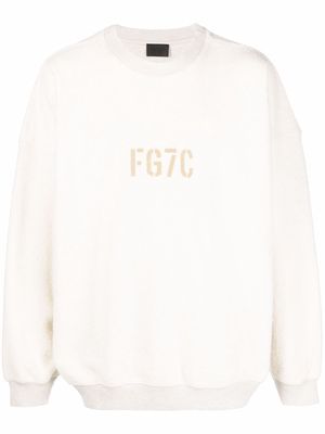 Fear Of God logo-print cotton sweatshirt - Neutrals