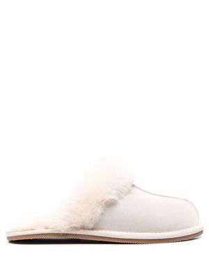 12 STOREEZ shearling-lined slippers - Neutrals