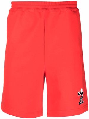 Helmut Lang Figure logo-print shorts - Red