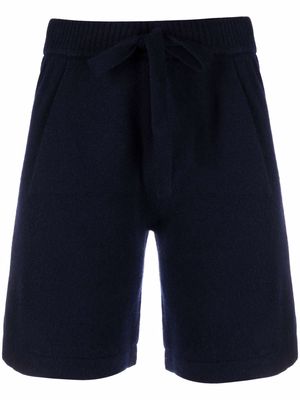 P.A.R.O.S.H. knitted drawstring waist shorts - Blue