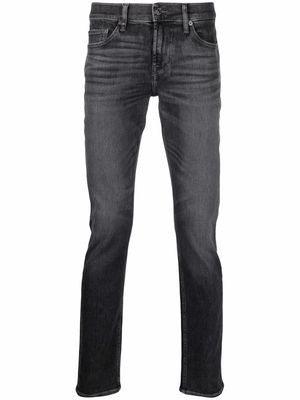 7 For All Mankind mid-rise slim-fit jeans - Grey