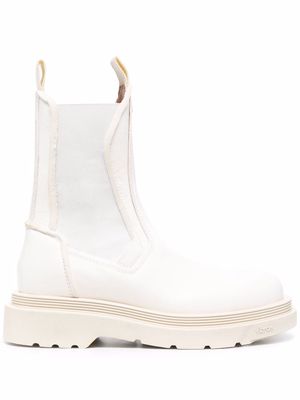 Buttero leather Chelsea boots - White