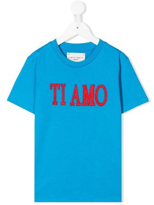 Alberta Ferretti Kids Ti Amo T-shirt - Blue