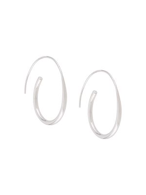 BAR JEWELLERY Arc hoop earrings - Silver