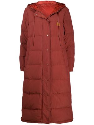 Kenzo Tiger-motif padded coat - Red