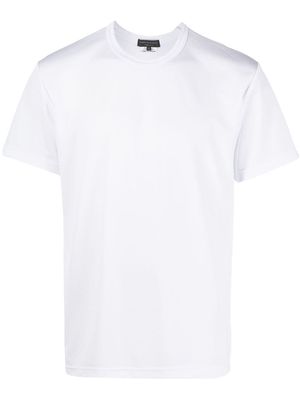 Comme Des Garçons Homme Plus stretch-design round neck T-shirt - White