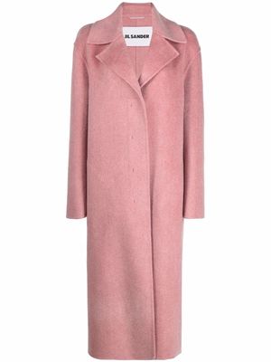 Jil Sander single-breasted cashmere coat - Pink