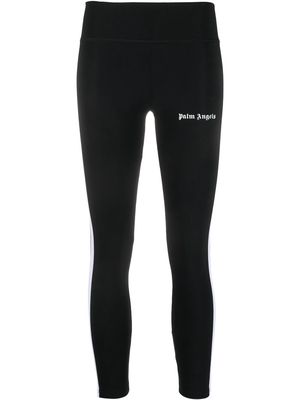 Palm Angels logo-print leg performance leggings - Black