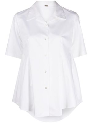 Adam Lippes side-gathered cotton shirt - White