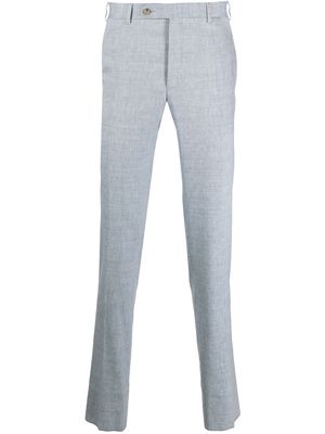 Canali mid-rise chino trousers - Blue