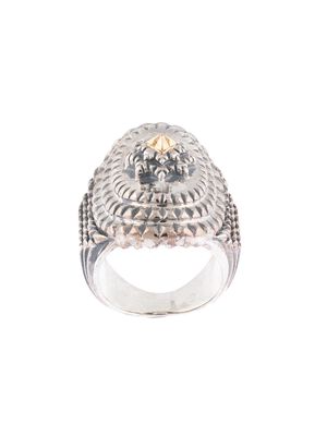 Natural Instinct chunky engraved ring - Silver