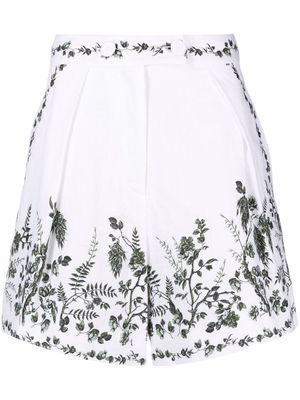 Erdem embroidered shorts - Neutrals